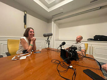 julie-podcast-filming-with-matt